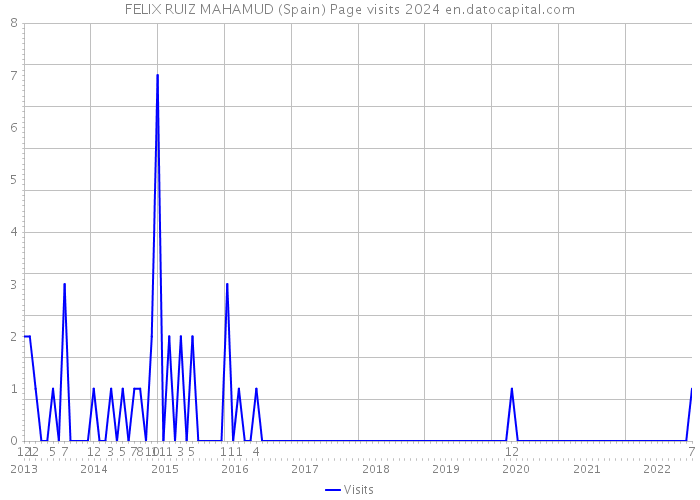 FELIX RUIZ MAHAMUD (Spain) Page visits 2024 