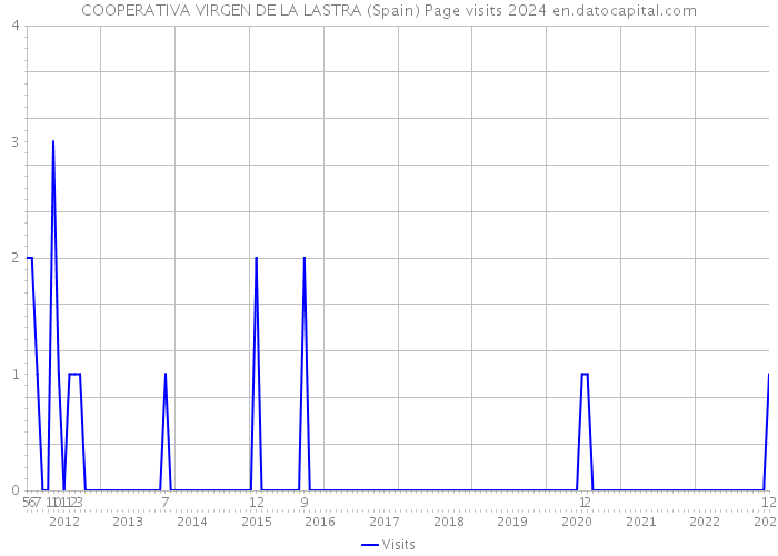 COOPERATIVA VIRGEN DE LA LASTRA (Spain) Page visits 2024 