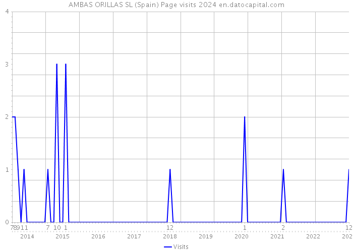 AMBAS ORILLAS SL (Spain) Page visits 2024 