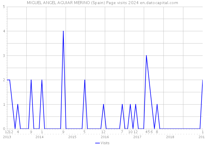 MIGUEL ANGEL AGUIAR MERINO (Spain) Page visits 2024 