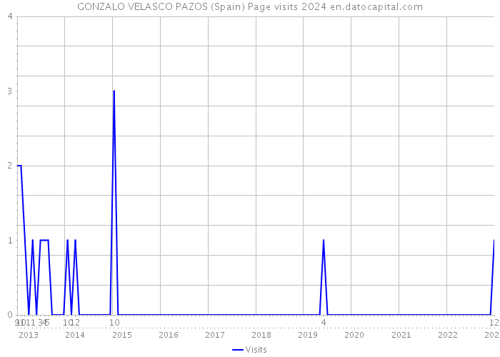 GONZALO VELASCO PAZOS (Spain) Page visits 2024 