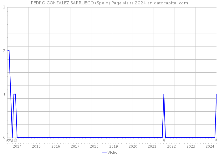 PEDRO GONZALEZ BARRUECO (Spain) Page visits 2024 