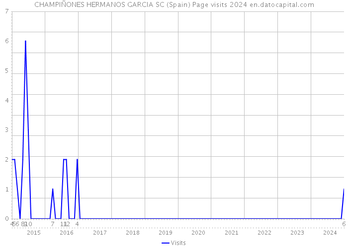 CHAMPIÑONES HERMANOS GARCIA SC (Spain) Page visits 2024 