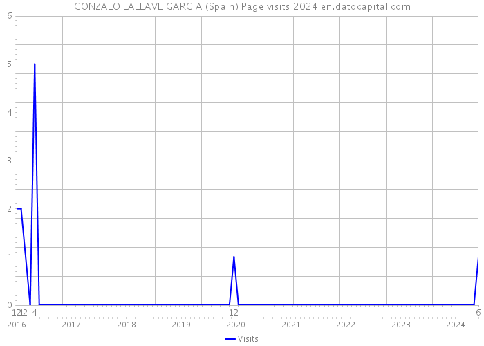 GONZALO LALLAVE GARCIA (Spain) Page visits 2024 
