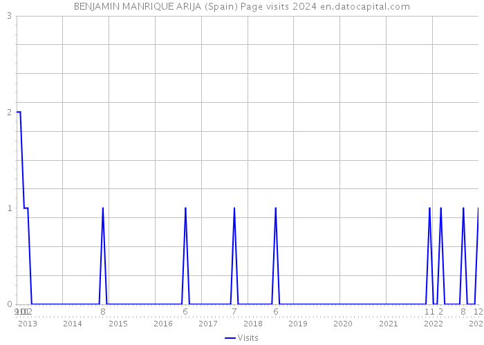 BENJAMIN MANRIQUE ARIJA (Spain) Page visits 2024 