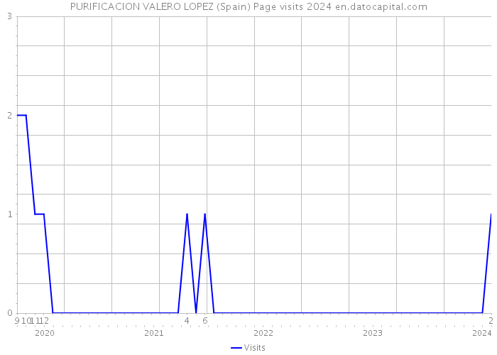 PURIFICACION VALERO LOPEZ (Spain) Page visits 2024 