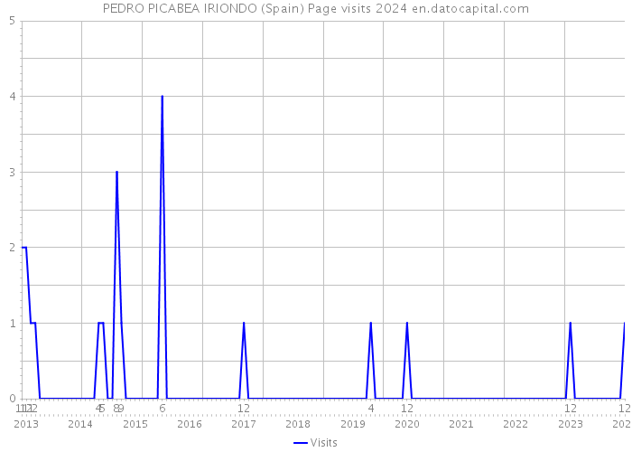 PEDRO PICABEA IRIONDO (Spain) Page visits 2024 