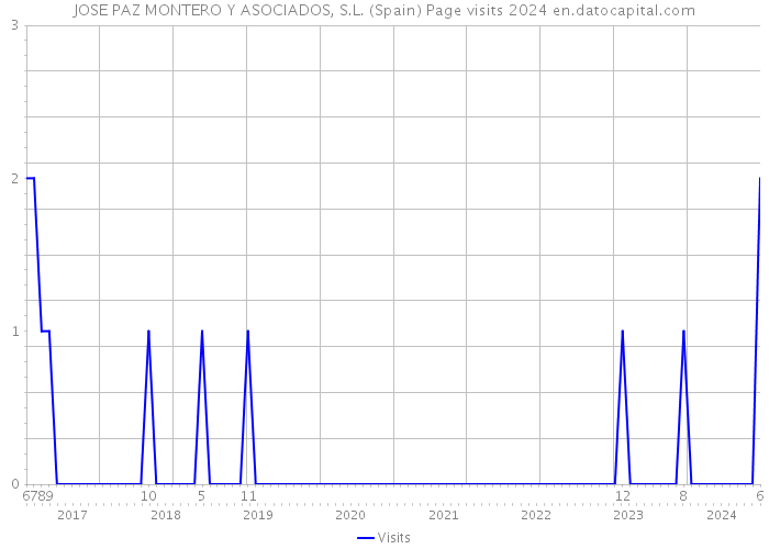 JOSE PAZ MONTERO Y ASOCIADOS, S.L. (Spain) Page visits 2024 
