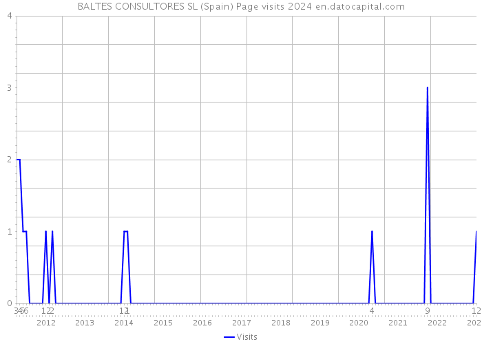 BALTES CONSULTORES SL (Spain) Page visits 2024 