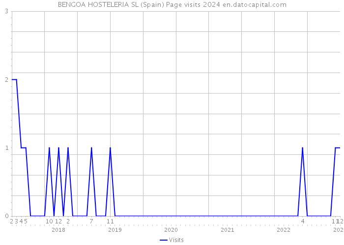 BENGOA HOSTELERIA SL (Spain) Page visits 2024 