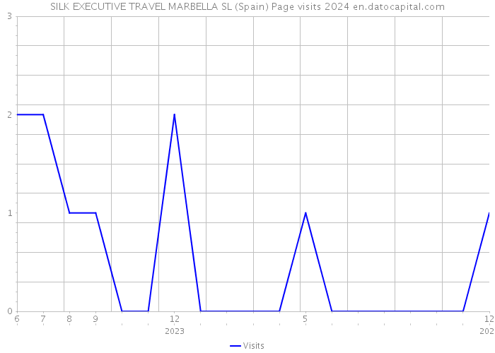 SILK EXECUTIVE TRAVEL MARBELLA SL (Spain) Page visits 2024 