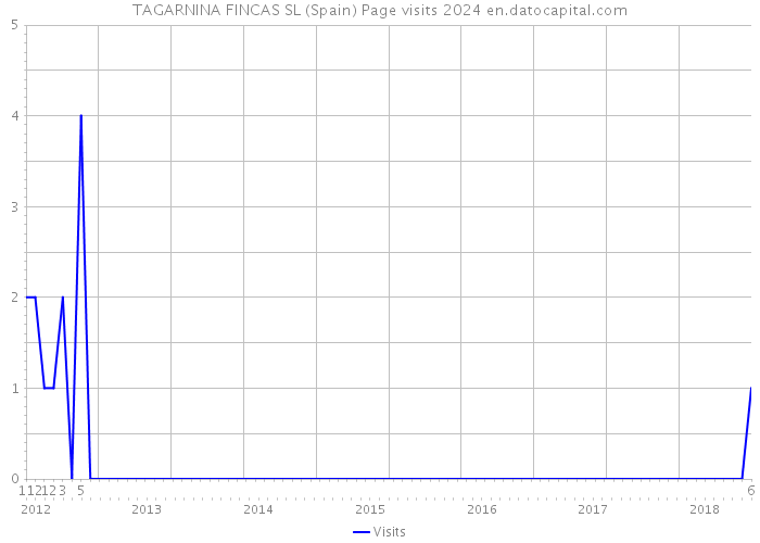 TAGARNINA FINCAS SL (Spain) Page visits 2024 