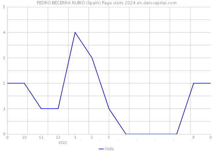 PEDRO BECERRA RUBIO (Spain) Page visits 2024 