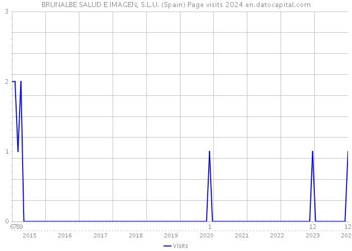 BRUNALBE SALUD E IMAGEN, S.L.U. (Spain) Page visits 2024 