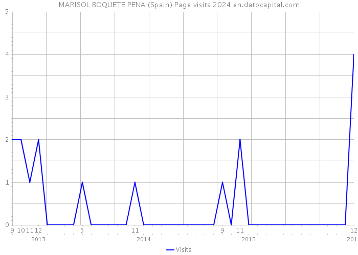 MARISOL BOQUETE PENA (Spain) Page visits 2024 