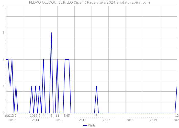 PEDRO OLLOQUI BURILLO (Spain) Page visits 2024 