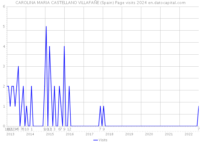 CAROLINA MARIA CASTELLANO VILLAFAÑE (Spain) Page visits 2024 