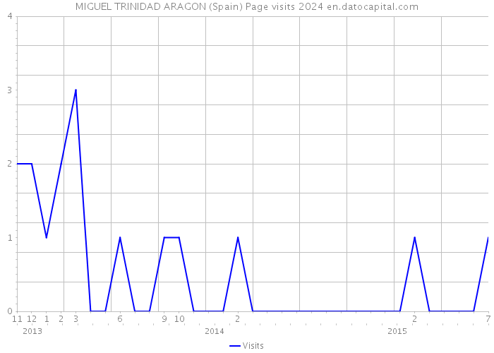 MIGUEL TRINIDAD ARAGON (Spain) Page visits 2024 