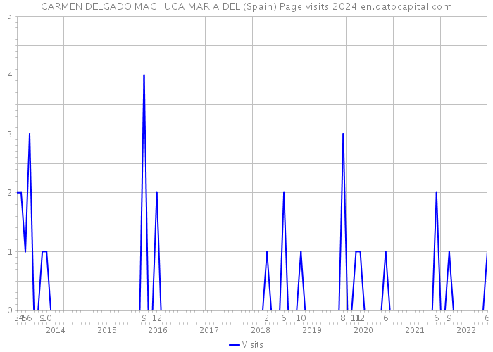 CARMEN DELGADO MACHUCA MARIA DEL (Spain) Page visits 2024 