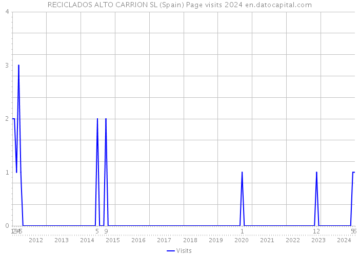 RECICLADOS ALTO CARRION SL (Spain) Page visits 2024 