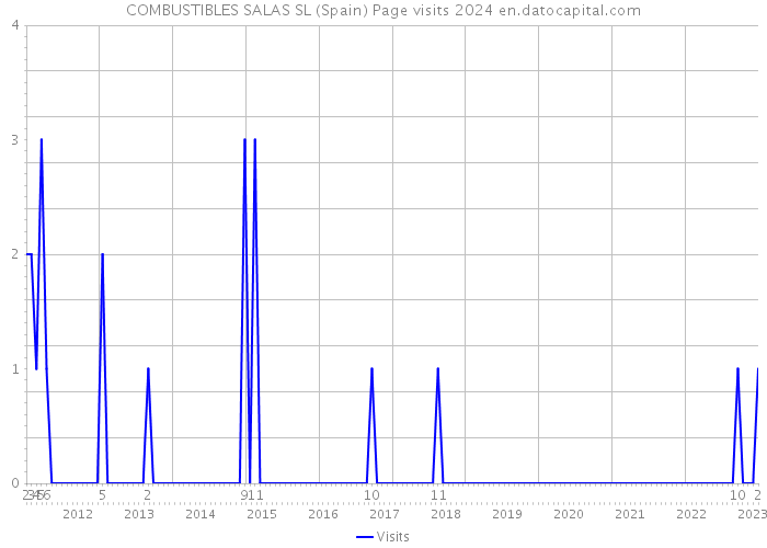 COMBUSTIBLES SALAS SL (Spain) Page visits 2024 