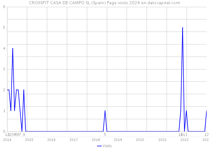 CROSSFIT CASA DE CAMPO SL (Spain) Page visits 2024 