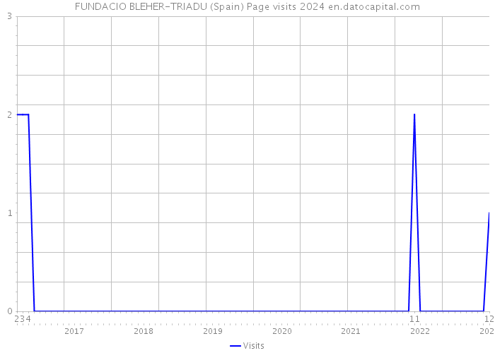 FUNDACIO BLEHER-TRIADU (Spain) Page visits 2024 