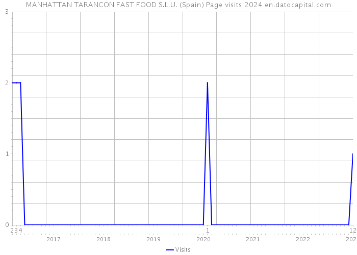 MANHATTAN TARANCON FAST FOOD S.L.U. (Spain) Page visits 2024 