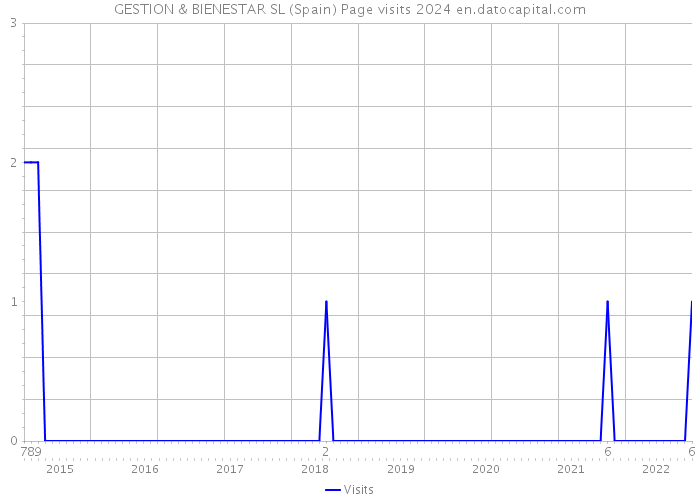 GESTION & BIENESTAR SL (Spain) Page visits 2024 