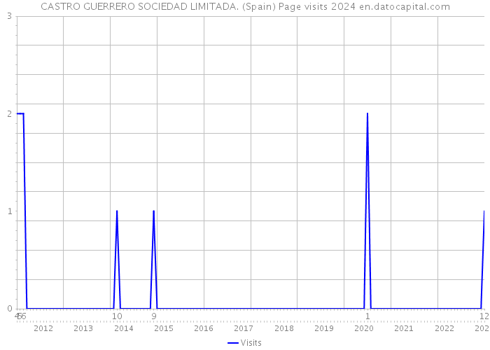 CASTRO GUERRERO SOCIEDAD LIMITADA. (Spain) Page visits 2024 