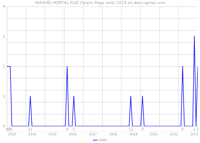 MANUEL HORTAL RUIZ (Spain) Page visits 2024 