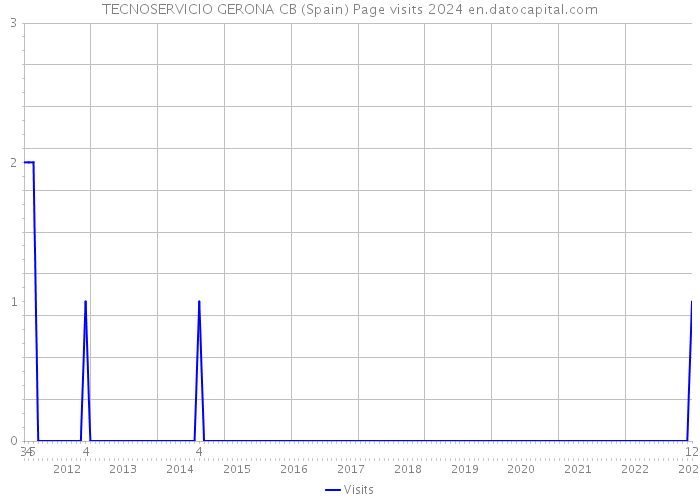 TECNOSERVICIO GERONA CB (Spain) Page visits 2024 