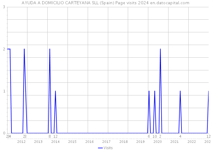 AYUDA A DOMICILIO CARTEYANA SLL (Spain) Page visits 2024 
