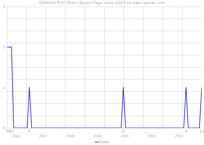 DAMIAN PUIG RIAU (Spain) Page visits 2024 