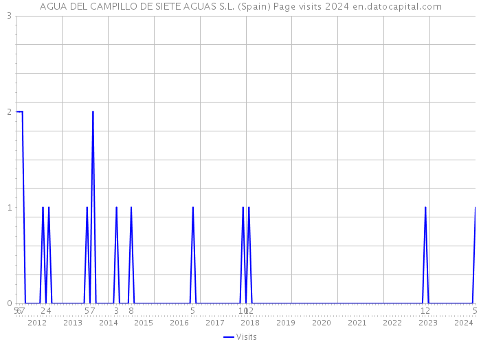 AGUA DEL CAMPILLO DE SIETE AGUAS S.L. (Spain) Page visits 2024 