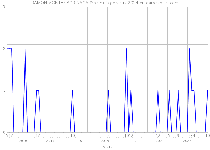 RAMON MONTES BORINAGA (Spain) Page visits 2024 