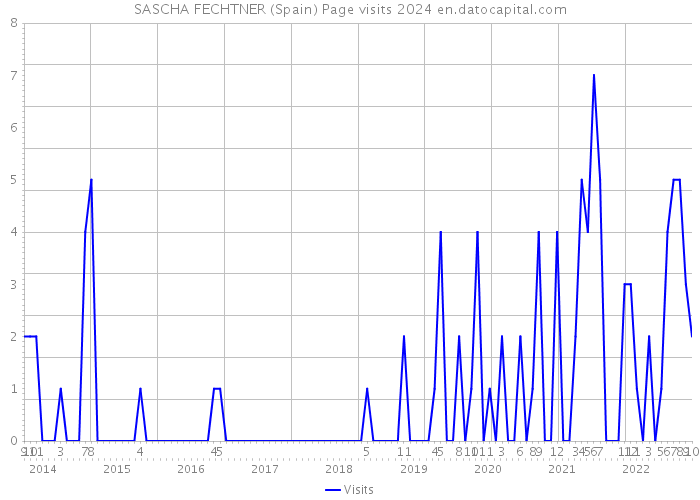 SASCHA FECHTNER (Spain) Page visits 2024 