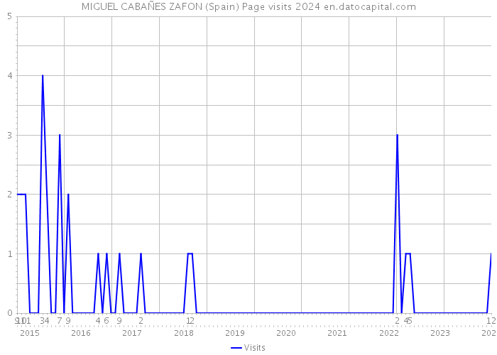MIGUEL CABAÑES ZAFON (Spain) Page visits 2024 