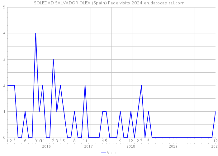 SOLEDAD SALVADOR OLEA (Spain) Page visits 2024 