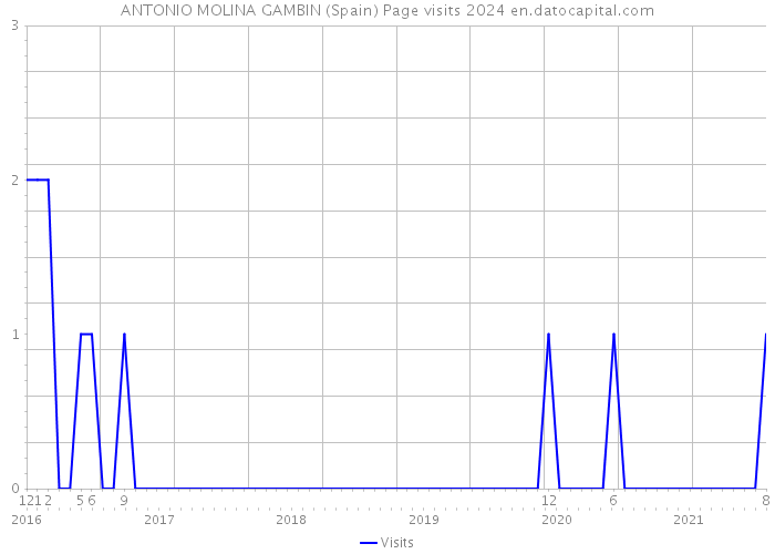 ANTONIO MOLINA GAMBIN (Spain) Page visits 2024 