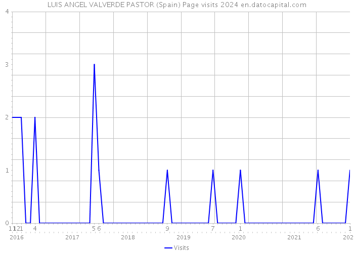 LUIS ANGEL VALVERDE PASTOR (Spain) Page visits 2024 