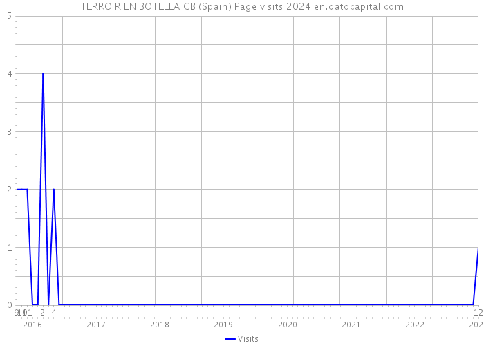 TERROIR EN BOTELLA CB (Spain) Page visits 2024 