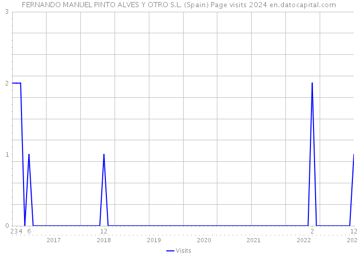 FERNANDO MANUEL PINTO ALVES Y OTRO S.L. (Spain) Page visits 2024 