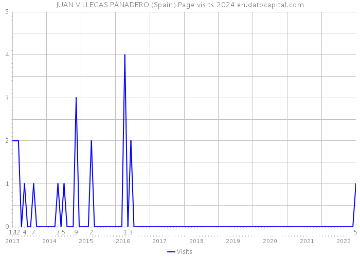 JUAN VILLEGAS PANADERO (Spain) Page visits 2024 