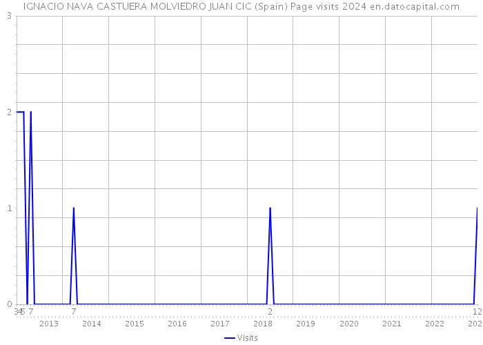 IGNACIO NAVA CASTUERA MOLVIEDRO JUAN CIC (Spain) Page visits 2024 