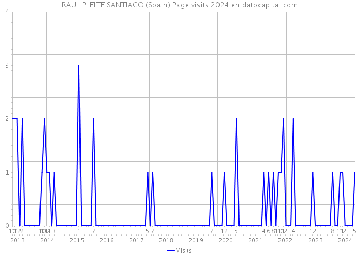 RAUL PLEITE SANTIAGO (Spain) Page visits 2024 