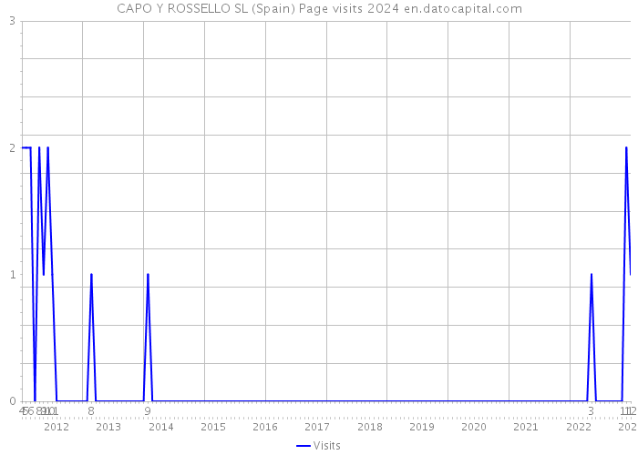 CAPO Y ROSSELLO SL (Spain) Page visits 2024 