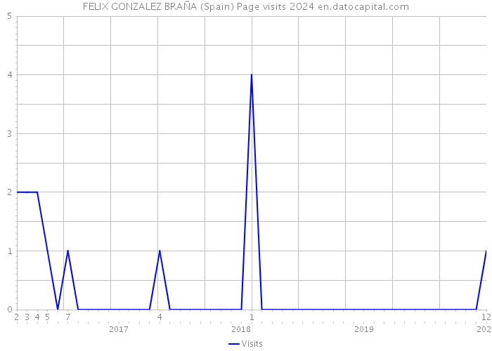 FELIX GONZALEZ BRAÑA (Spain) Page visits 2024 