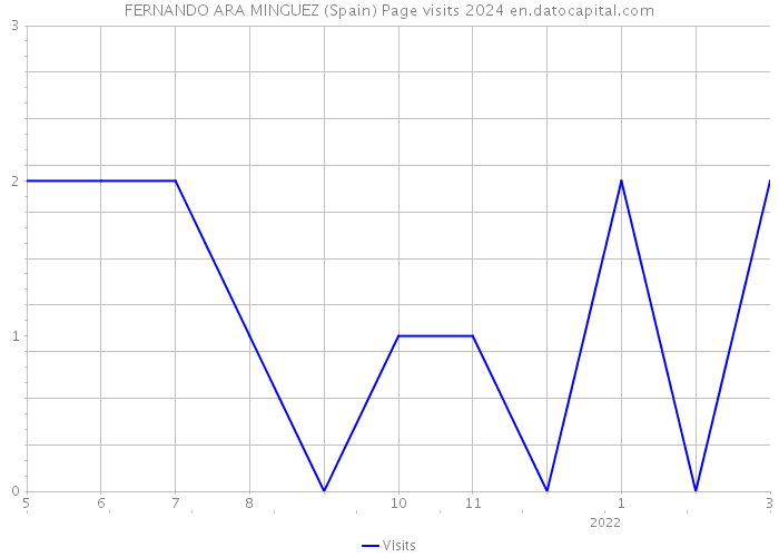 FERNANDO ARA MINGUEZ (Spain) Page visits 2024 