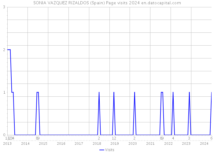 SONIA VAZQUEZ RIZALDOS (Spain) Page visits 2024 